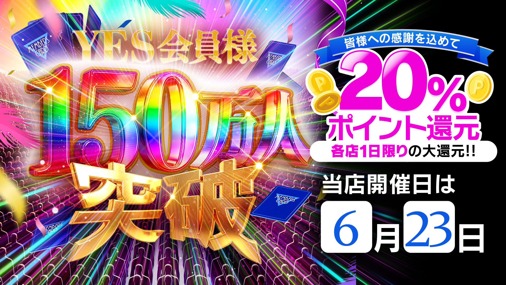 150万人突破記念イベント